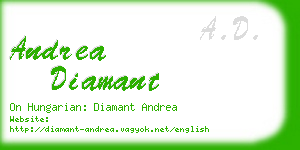 andrea diamant business card